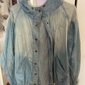 Hooded Lightweight Denim Jacket